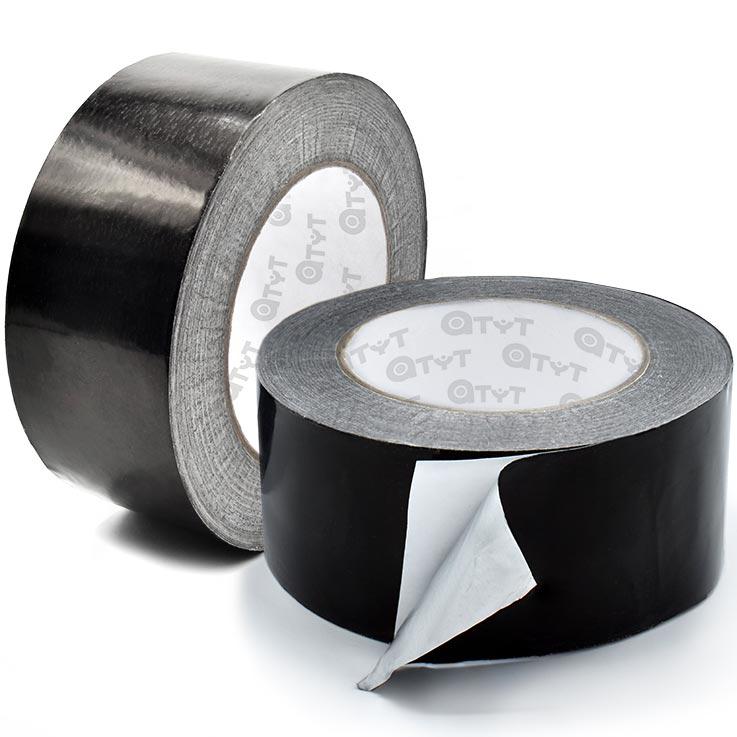 Black aluminium adhesive tape 30 µm